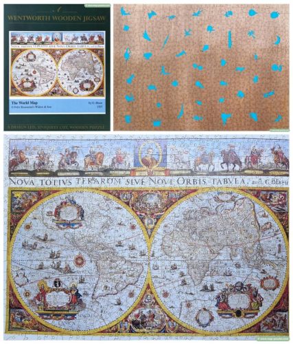 Wentworth 1,000pc World Map Puzzle Collage (mh-0586)