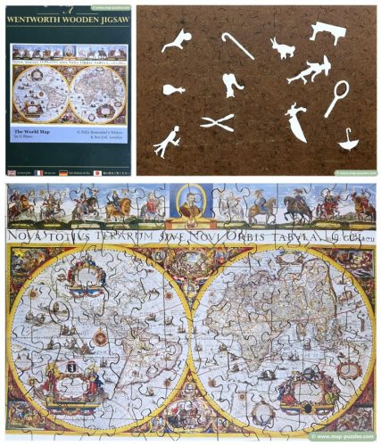 Wentworth 140pc World Map Puzzle Collage (mh-0695)