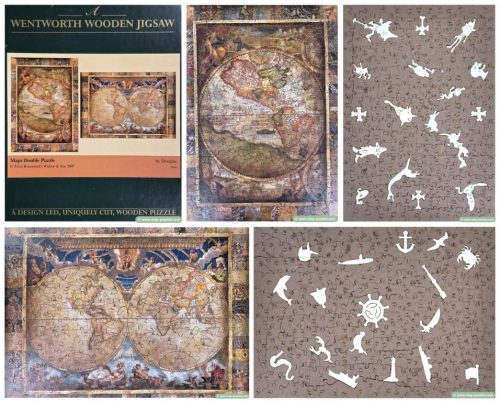 Wentworth 500pc World Map Double Puzzle Collage (mh-0705)