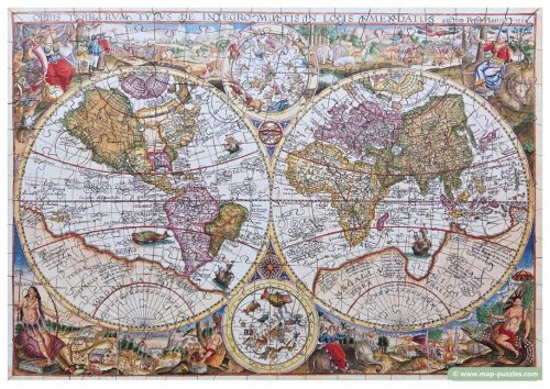 Wentworth 250pc World Map Puzzle (mh-0731)