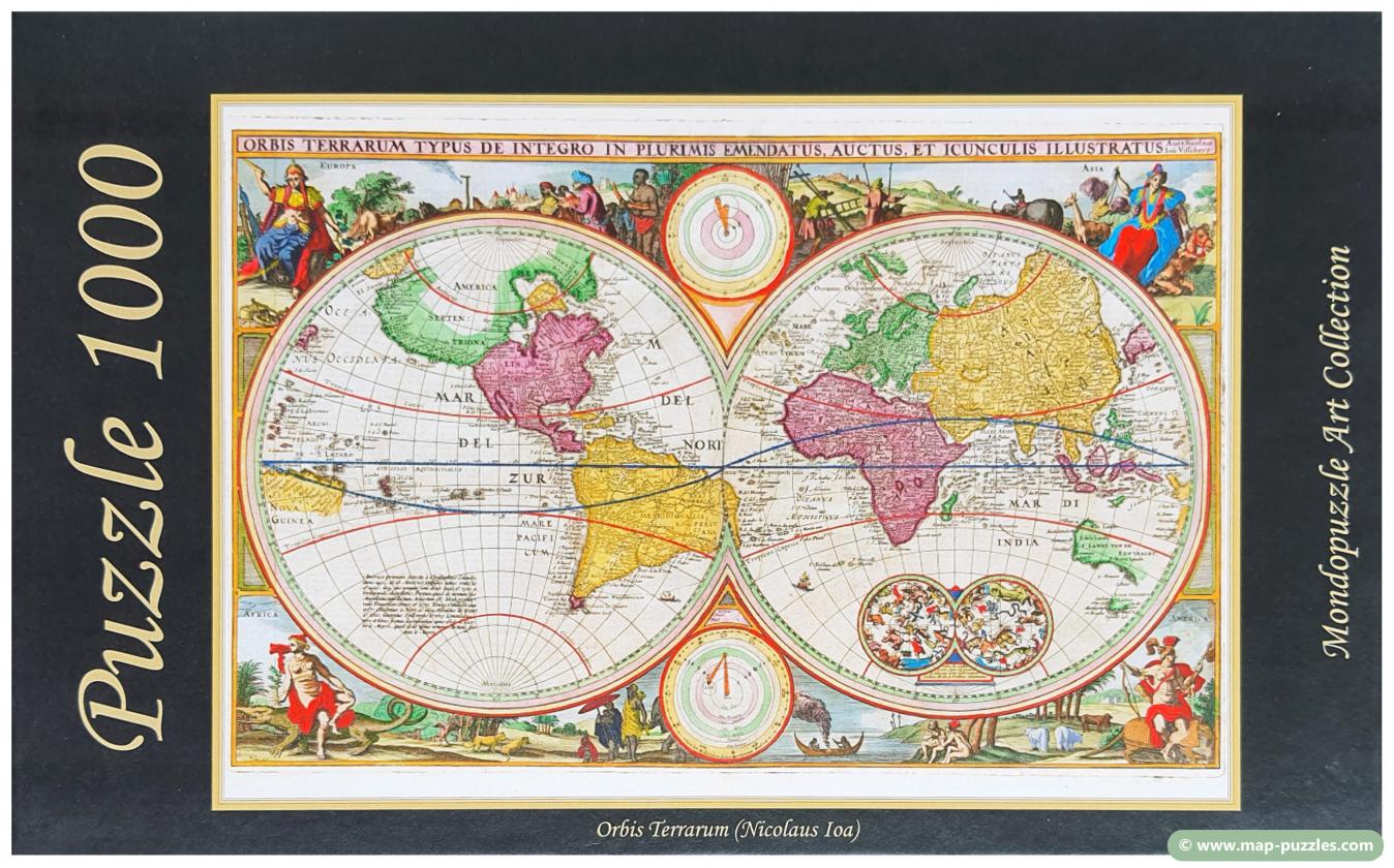 C mh-0454 Mondopuzzle World-Map-Puzzle