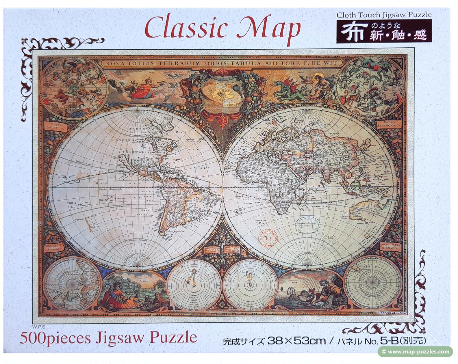 C mh-0577 Yanoman World Map Puzzle cpl
