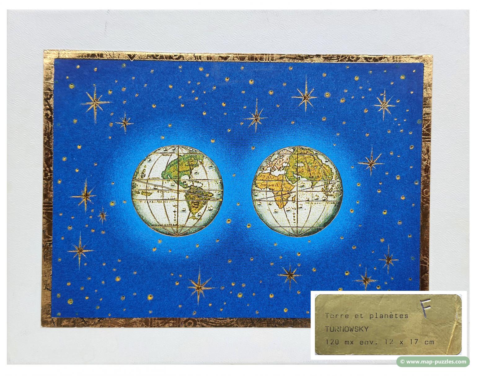 C mh-0597 Michele Wilson 120 World Map Puzzle cpl