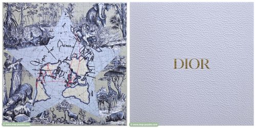 C_mh-0611 Dior World Map Puzzle cpl