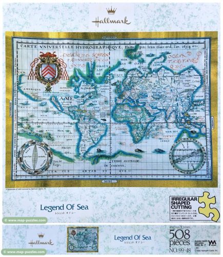C mh-0622 Hallmark Yanoman World Map Puzzle Box