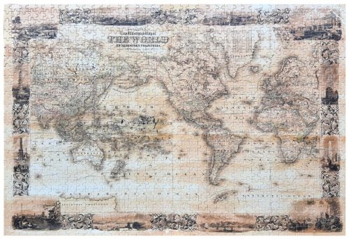 mh-0650 Bristlegrass World Map Puzzle